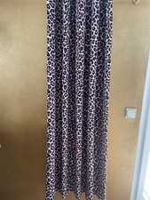 2 Stück Vorhangschals / Leopardenmuster / NEU / Baumwolle / für Ösenverarbeitung