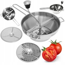 Passiermühle Edelstahl mit 3