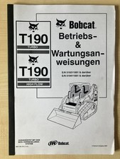 Bobcat T190 Turbo und High Flow Bedienungs- Wartungsanleitung Manual