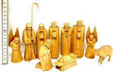 Krippenfiguren geschnitzt Figur für Krippe Erzgebirge Konvolut aus Sammlung ALT