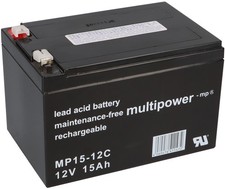 Akku 12V 15Ah Batterie Blei
