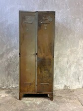 Metall  Spind Kleiderschrank Aktenschrank antik Vintage Industrial alt