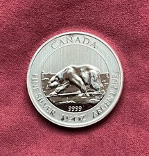 1,5 Unzen Silber Polarbär  -