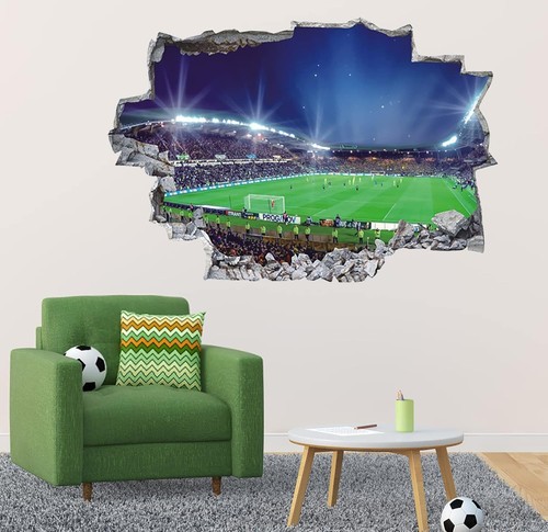 Bunte fussball wandaufkleber - bunte,