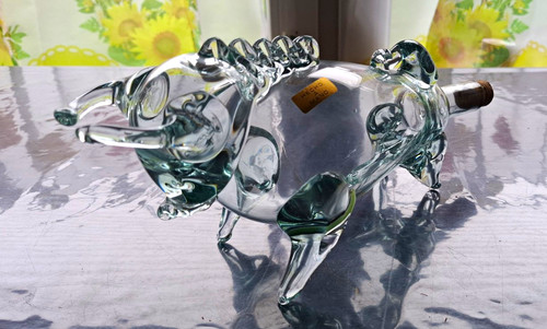 Glas stier skulptur - glas,