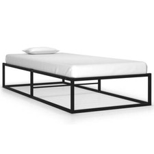 Bettgestell Schwarz Metallbett