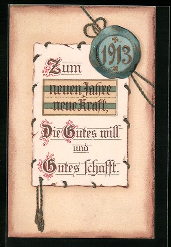 Jahreszahl 1913 auf dem - , siegel