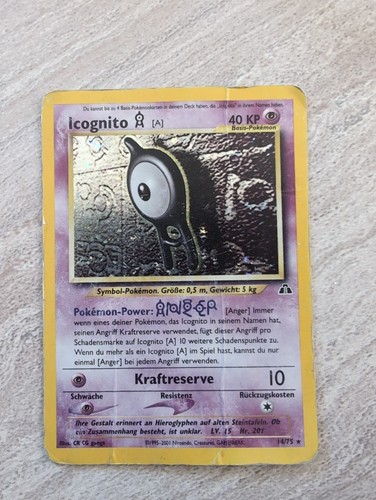 Pokemon karte icognito 75 - pokemon, 14/75