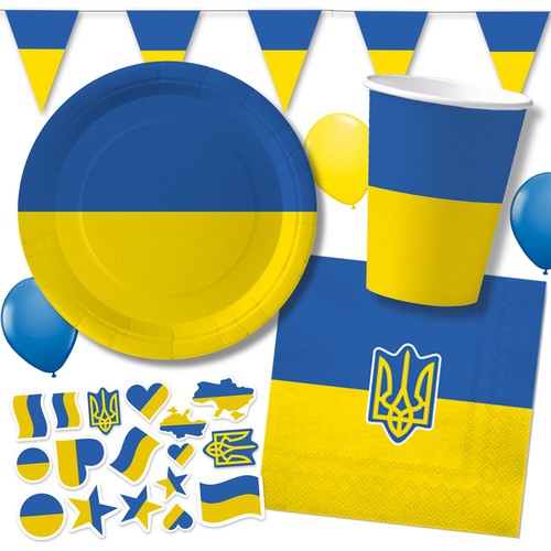 Ukraine party deko geschirr - ukraine,