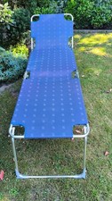 XXL Sonnenliege, Gartenliege klappbar, Campingbett, Gästebett 70 x 217 x 45H
