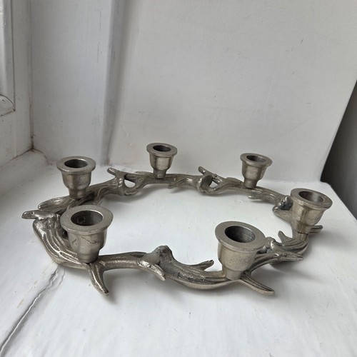 Silber metall hirschgeweih - silber,