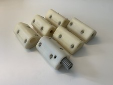 6x SDA Segellatten Beschläge Rund - Sail Batten Box Round 80 x 50mm