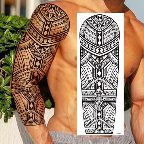 Ganzarmtattoo maori totem - ganzarmtattoo, maori-totem