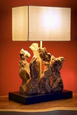 Treibholz tischlampe wurzel - treibholz,