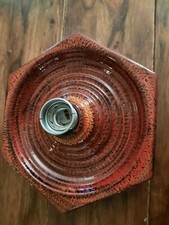 Hustadt Lava Wandlampe 60/70 Jahre Retro Orange Rot