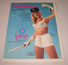 Jahr 1970 orig. Reklame Werbung Mieder Dessous fabrice Miederhose BH   Voila ...