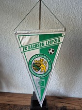 Fußball Wimpel --- FC Sachsen Leipzig / BSG Chemie Leipzig -- groß !!!