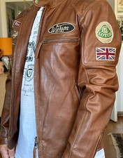 WARSON Lederjacke Jo Siffert Classic driver braun S