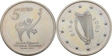Irland 5 Euro 2003 Special Olympics World Games  Original Münze #BFC671