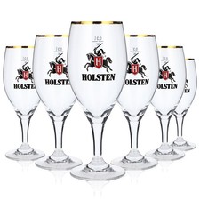 6x Holsten Bier Glas