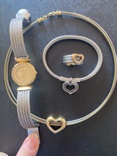 Philippe Charriol Luxus Schmuckset 4 Teile mit Uhr Edelstahl/ Gold 