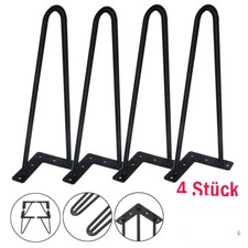 4X Hairpin Legs Haarnadelbeine Füße Metall Tischfüße Schwerlastbeine 35cm