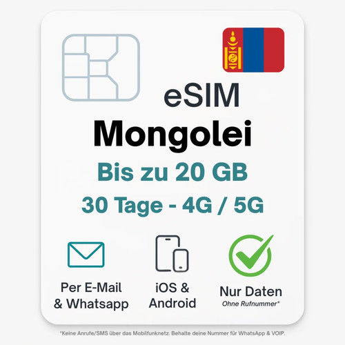 Mongolei esim datentarif - mongolei,