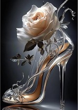 MEIYUDA 5D Diamond Painting Bilder Erwachsene Hoher Absatz, Diamant Painting