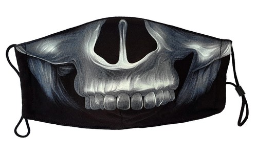 Maske skull motiv mund - maske,
