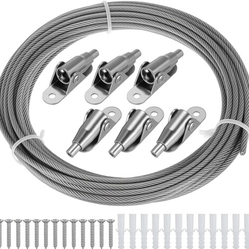 Gardinenseil 10m edelstahl - 10m,