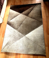 Teppich Modern Designer Teppich  Beige Meliert 120 x 170cm NEU!