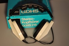 Vintage GRUNDIG Stereo-Kopfhörer headphones GDHS 215 OVP