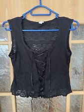 Festliche Kurzbluse, schwarz, Gr. 34