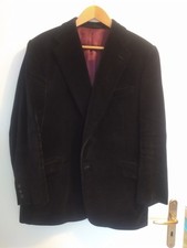 Herren Sakko Samt schwarz Gr