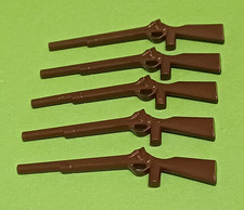 Playmobil Sammlung Ersatzteile Zubehör 5x Gewehr dunkelbraun Western ACW