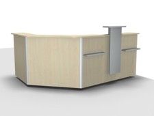 Empfangstheke solid 240x160 - empfangstheke, cm