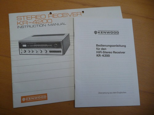 Kenwood 4200 receiver - kr-4200,