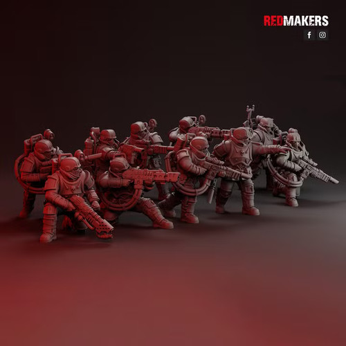 Sci elitesoldaten 28mm 32mm - sci-fi,