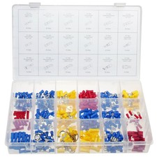 Kabelschuhe Flachsteckerhülsen Stoßverbinder Rundstecker Rundsteckhülsen 360-tlg