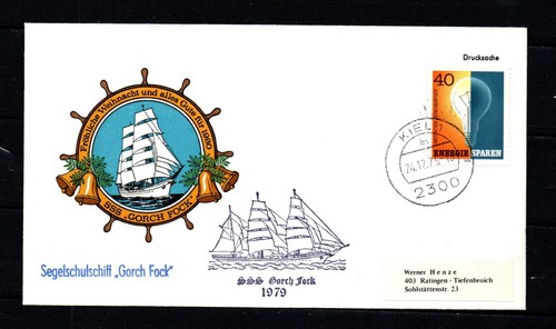 Brief segelschulschiff gorch - segelschulschiff,