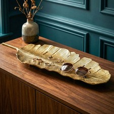 Dekoschale Blatt Aluminium