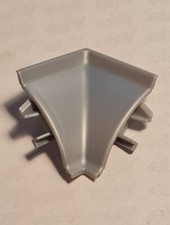 Rauwalon REHAU System 113 Wandanschluss-Profil WAP Innen-Ecke silber Wandleiste