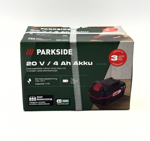 Parkside 20v 4ah - 20v,
