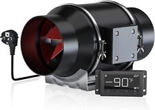 Rohrventilator Regelbar,Silent Duct-Lüfter Kanalventilator Lüftung 100mm