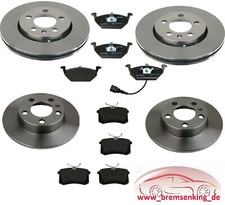 VW Golf 5 V Bremsen Set VORNE HINTEN Scheiben + Beläge *