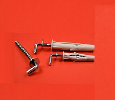 Hohlraumdübel mit L Winkelhaken RUL 8x65 | Eindrehhaken mit Dübel 25 St. KLIMAS®