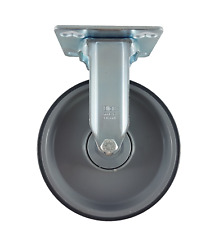 1x Blickle 125x30 mm Transportrollen Schwerlastrollen Gummirollen Grau