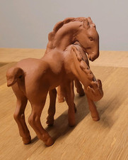 Gemundner Keramik, Pferde Statue, Mid Century, Pferdefigur, Pferdepaar