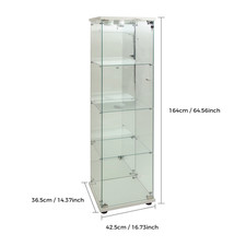Stehender Glasvitrine Mit LED