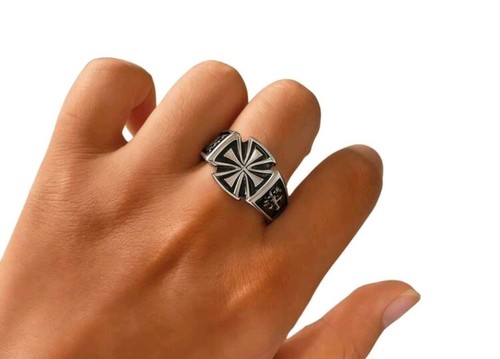Herrenring 316 edelstahl - l,